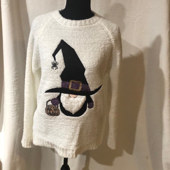 Poof! Sweaters - Happy Halloween Poof sweater, NWT, size medium